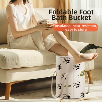 Sulankstoma PVC pėdų vonelė su izoliacija, nešiojama, giliam mirkymui iki kelio