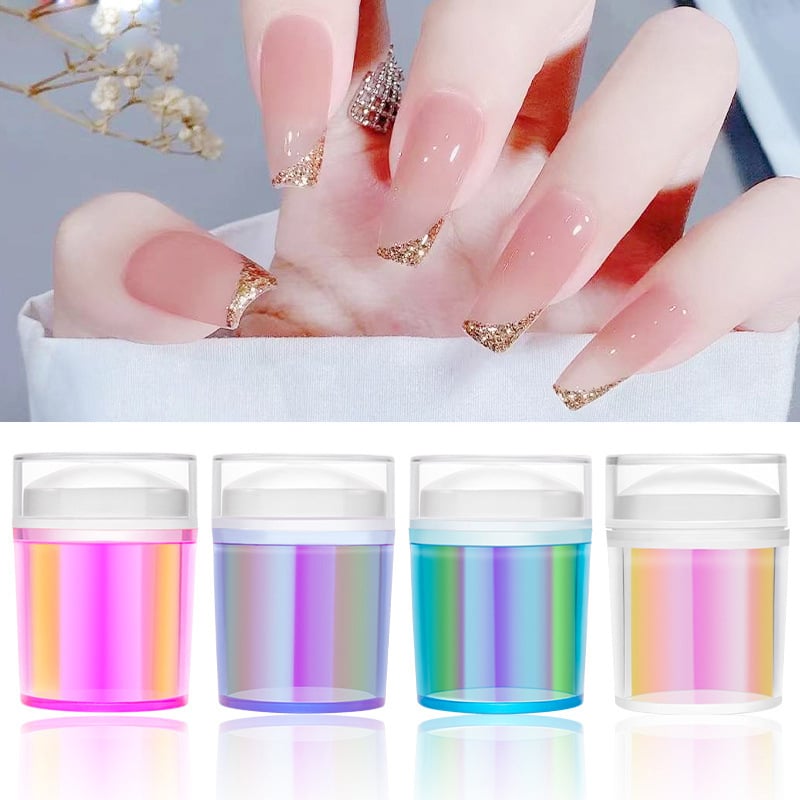 Set za nokte s prozirnom silikonskom glavom za otiskivanje i pločom za prijenos uzoraka – Princess serija, Aurora dizajni