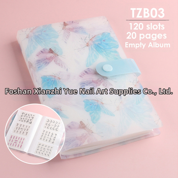 Βιβλίο αυτοκόλλητων νυχιών με μεγάλο χώρο αποθήκευσης και προβολής για νύχια, SWEET TREND OEM, πλαστικό, προέλευση Γκουανγκντόνγκ, 20 φύλλα