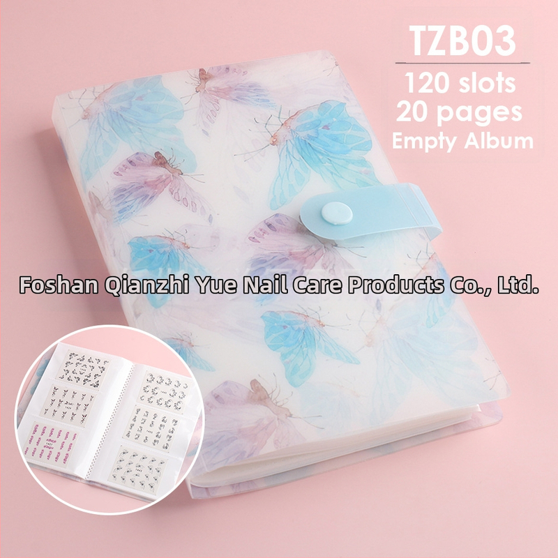 Βιβλίο αυτοκόλλητων νυχιών με μεγάλο χώρο αποθήκευσης και προβολής για νύχια, SWEET TREND OEM, πλαστικό, προέλευση Γκουανγκντόνγκ, 20 φύλλα