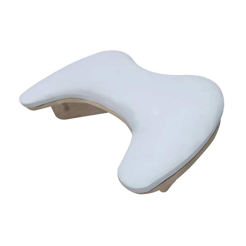 У-образена възглавница за опора на ръката при маникюр – комплект за настолна фототерапевтична лампа, кожа-пяна-дървена конструкция