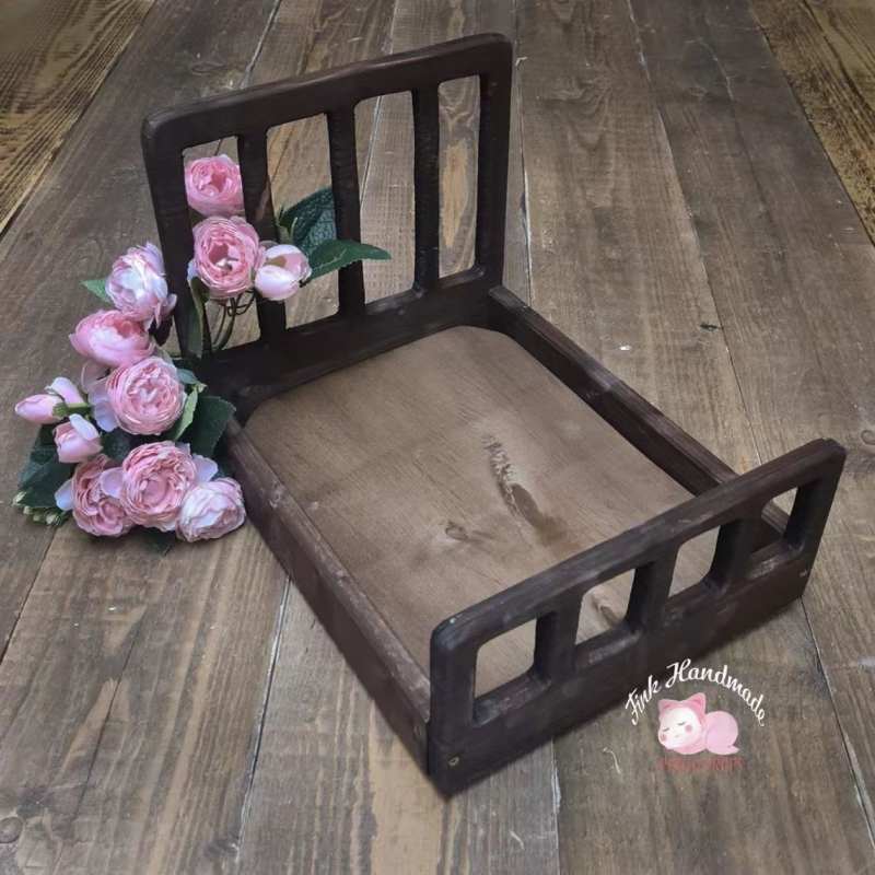 MIXIER Koka fona plāksne mazuļu fotografēšanai — studijas rekvizīts produktu fotografēšanai, svars 1.3 kg