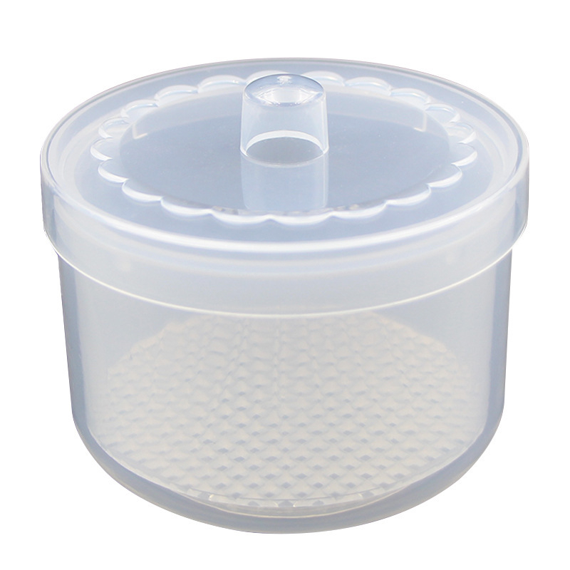 Кутия за дезинфекция и съхранение на маникюрни инструменти, пластмаса, 1 бр, за дезинфекция и почистване на глави за полиране