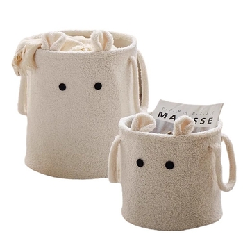 Drabužių laikymo krepšys, flanelės medžiaga, animacinio filmo stilius, svetainės laikymui (0.3 kg)