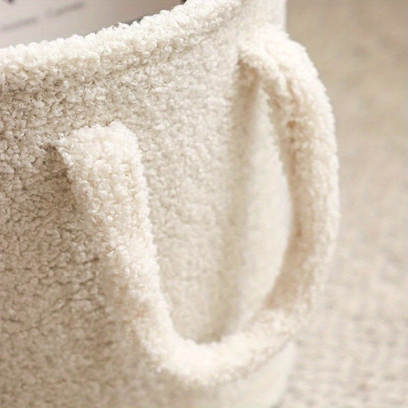 Drabužių laikymo krepšys, flanelės medžiaga, animacinio filmo stilius, svetainės laikymui (0.3 kg)