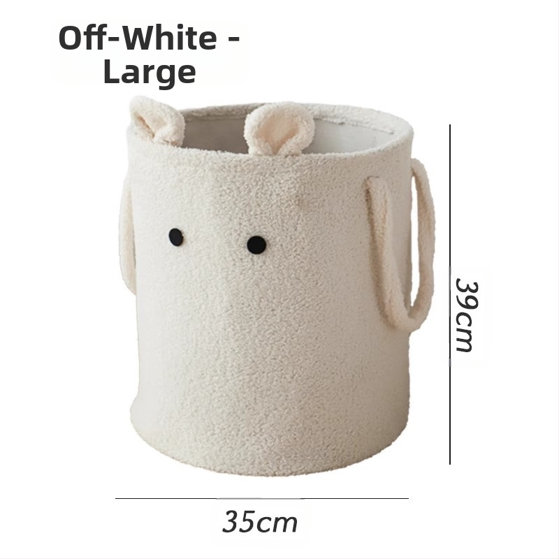 Drabužių laikymo krepšys, flanelės medžiaga, animacinio filmo stilius, svetainės laikymui (0.3 kg)