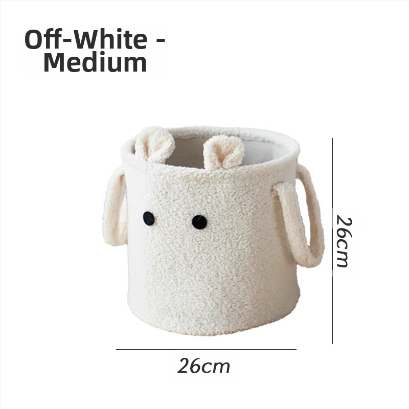 Drabužių laikymo krepšys, flanelės medžiaga, animacinio filmo stilius, svetainės laikymui (0.3 kg)