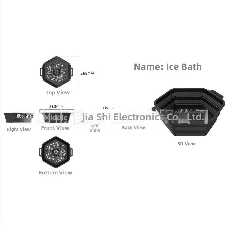 Silikoninis ledinio vonios kibiras – voniai, suaugusiems, nepriklausomas prekės ženklas