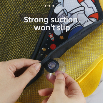 Vannas istabas ūdens rotaļlietu uzglabāšanas soma ar piesūcekni un sietveida žāvēšanas somiņu, poliesters, piemērots vecumam 4–6 gadi