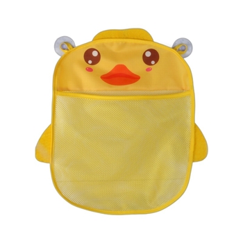 Vannas istabas ūdens rotaļlietu uzglabāšanas soma ar piesūcekni un sietveida žāvēšanas somiņu, poliesters, piemērots vecumam 4–6 gadi