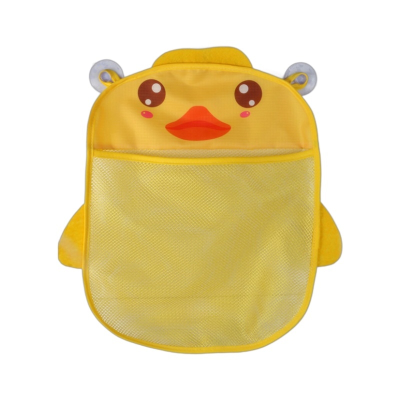 Vannas istabas ūdens rotaļlietu uzglabāšanas soma ar piesūcekni un sietveida žāvēšanas somiņu, poliesters, piemērots vecumam 4–6 gadi