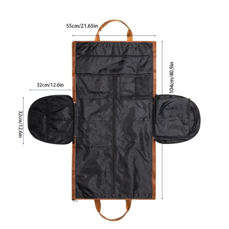Geantă de călătorie convertibilă, geantă de umăr portabilă, model APJ973, PU piele, impermeabilă, unisex