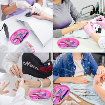 Δίσκος αποθήκευσης από ανοξείδωτο ατσάλι για κοσμήματα και εργαλεία νυχιών, 55 g καθαρό βάρος, 480 τεμάχια, συσκευασία 58.5×47×53 mm, Manzilin OEM