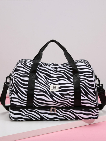 Τσάντα ταξιδιού με λεοπάρ print, μεγάλη χωρητικότητα 20–35 L, Oxford ύφασμα, αδιάβροχη, διαχωρισμός υγρών/ξηρών