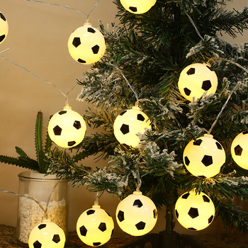 LED αλυσίδα φωτισμού σε σχήμα μπάλας μπάσκετ, εσωτερική διακόσμηση με αθλητικό θέμα, 20 LED, τροφοδοσία με μπαταρίες, IP43, 100 lm