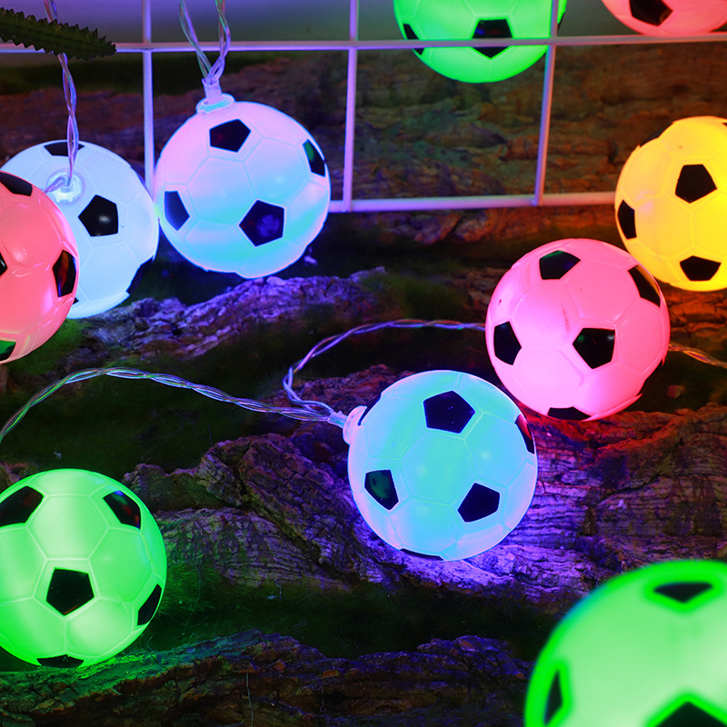 LED niz svjetala u obliku košarkaške lopte, sportska tematska zabava, dekor za bar