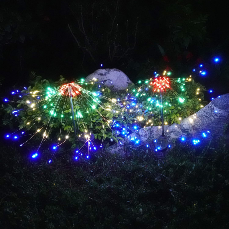 Соларна лампа с глухарчеобразна нишка за външен двор, модел BX007, IP65, светлинна мощност 5000, вход ≤36V