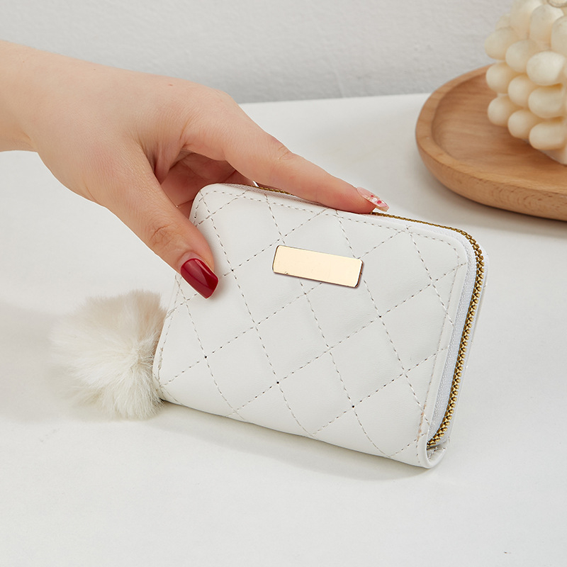 Novčanik za kovanice od PU kože Geometrijski uzorak Gradskog minimalističkog stila za žene | Podstava: sintetička koža | Proljeće 2023