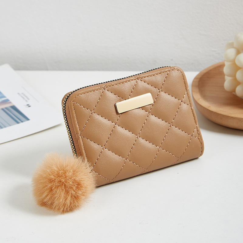 Novčanik za kovanice od PU kože Geometrijski uzorak Gradskog minimalističkog stila za žene | Podstava: sintetička koža | Proljeće 2023