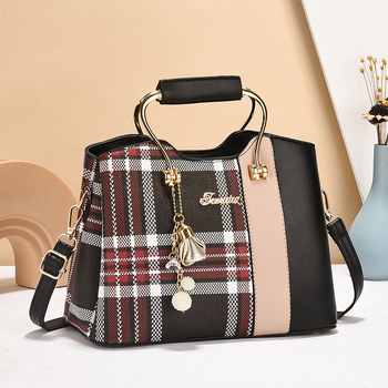 Geantă de umăr din PU, curea de umăr simplă, închidere cu fermoar, formă orizontală dreptunghiulară, căptușeală poliester