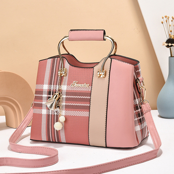 Geantă de umăr din PU, curea de umăr simplă, închidere cu fermoar, formă orizontală dreptunghiulară, căptușeală poliester