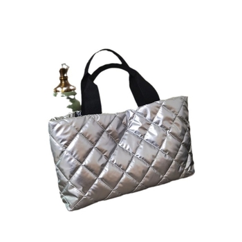 Τσάντα στον ώμο, μόδα του δρόμου, στυλ Tote, οριζόντιο τετράγωνο σχήμα, μαγνητικό κούμπωμα, επένδυση πολυεστέρα