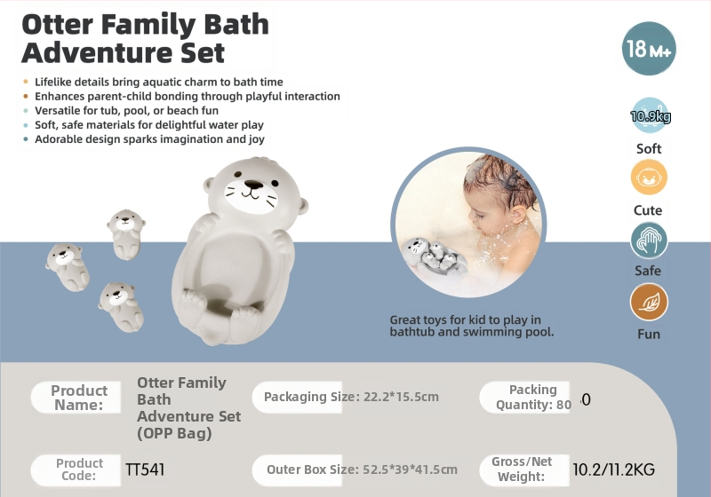 Vinila bērnu vannas rotaļa – plūstoša kognitīvā rotaļlieta zīdaiņiem no 0 līdz 3 gadiem, 3C sertifikāts, kods 2024152202053773