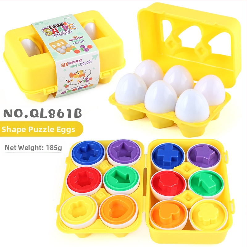 DIY saliekamā spēle pāriem geometrijas formu atpazīšanai – plastmasas rotaļlieta zīdaiņiem 0–3 gadi, veicina roku-acu koordināciju, sensorisko un kognitīvo attīstību.