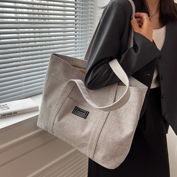 Vászon tote táska, Ciran márka, Mix and match stílus, cipzár, mindennapi használatra