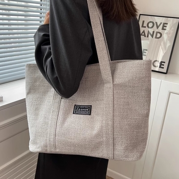 Vászon tote táska, Ciran márka, Mix and match stílus, cipzár, mindennapi használatra