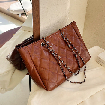 Чанта за рамо със цип, хоризонтална квадратна форма, вътрешен джоб за мобилен телефон, подплата от полиестер и двойни презрамки