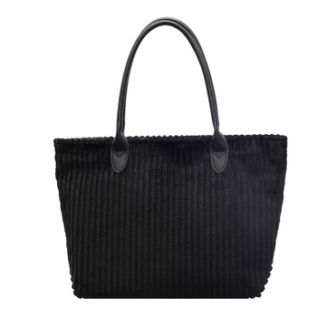 Chude Luggage Tote τσάντα, βελούδινο ύφασμα, στυλ δρόμου, οριζόντιο τετράγωνο σχήμα, φερμουάρ για το άνοιγμα