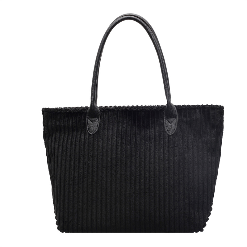 Chude Luggage Tote táska, plüss anyag, utcai trend stílus, vízszintes négyzetes forma, cipzáras nyitás
