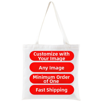 Γυναικεία τσάντα tote από καμβά με μεγάλη χωρητικότητα, κάθετης τετράγωνης σιλουέτας, ανοιχτή κορυφή, εσωτερική τσέπη με φερμουάρ και θήκη για ταυτότητα