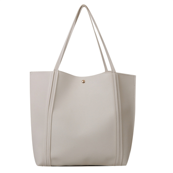 PU tote τσάντα, σε στυλ αστικής απλότητας, κάθετης τετράγωνης μορφής, με μαγνητικό κούμπωμα