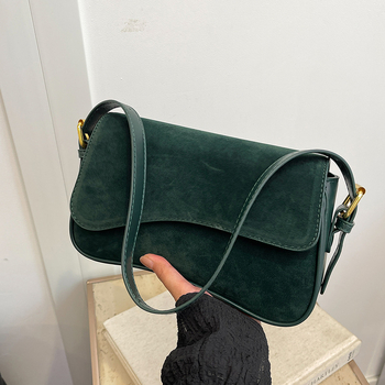 Γυναικεία τσάντα υπό μασχάλη (PU υλικό; αστικός μινιμαλισμός; τσάντα υπό μασχάλη; οριζόντιο τετράγωνο σχήμα; φερμουάρ)