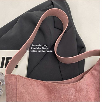 Bucket bag σε street trend στυλ, μαλλινο ύφασμα, επένδυση πολυεστέρα, θήκη για κινητό, μονή λουρί