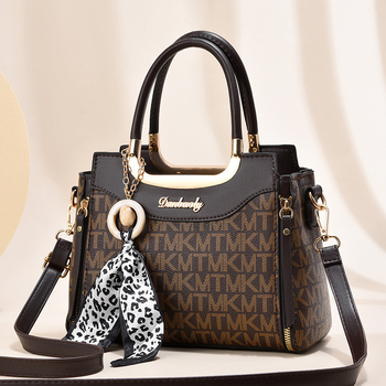 Γυναικεία PU Tote τσάντα με φερμουάρ, οριζόντια τετράγωνη μορφή