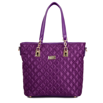 Γυναικεία τσάντα από καμβά, κάθετης τετράγωνης μορφής, κλείσιμο με φερμουάρ, εσωτερικές θήκες: φερμουάρ, θήκη για κινητό, θήκη για ID