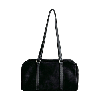 Τσαντάκι από σουέτ για μασχάλη, unisex στυλ, φθινοπωρινή 2024 έκδοση, με θήκη με φερμουάρ, θήκη τηλεφώνου και ID, μία λουρί, καθημερινή χρήση