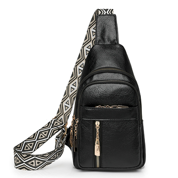 Kuansen PU кроссбоди чанта за ежедневие, градски минимализъм, цип, полиестерна подплата, джоб за телефон и джоб за лична карта, зимна колекция 2024