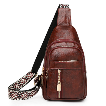 Kuansen PU кроссбоди чанта за ежедневие, градски минимализъм, цип, полиестерна подплата, джоб за телефон и джоб за лична карта, зимна колекция 2024