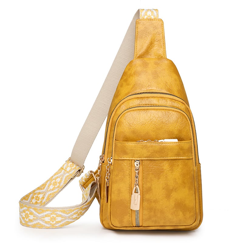 Kuansen PU кроссбоди чанта за ежедневие, градски минимализъм, цип, полиестерна подплата, джоб за телефон и джоб за лична карта, зимна колекция 2024