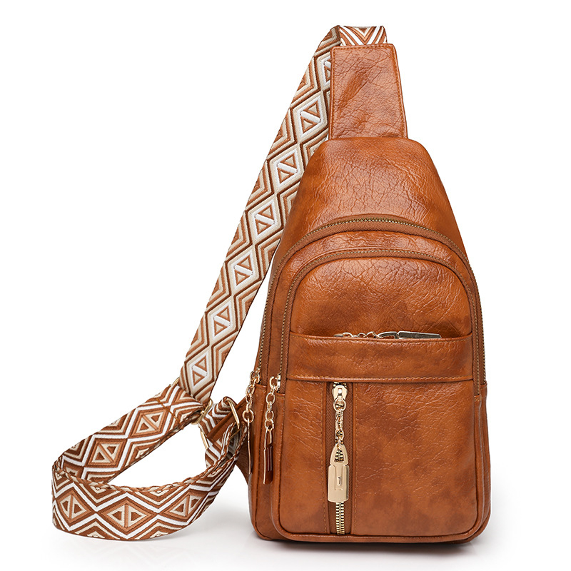 Kuansen PU кроссбоди чанта за ежедневие, градски минимализъм, цип, полиестерна подплата, джоб за телефон и джоб за лична карта, зимна колекция 2024