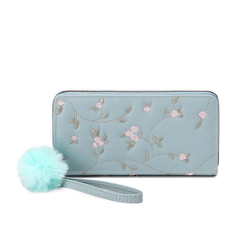 Portofel lung damă, cu fermoar, din PU, 1 pli, stil street, imprimeu în dungă, căptușeală poliester