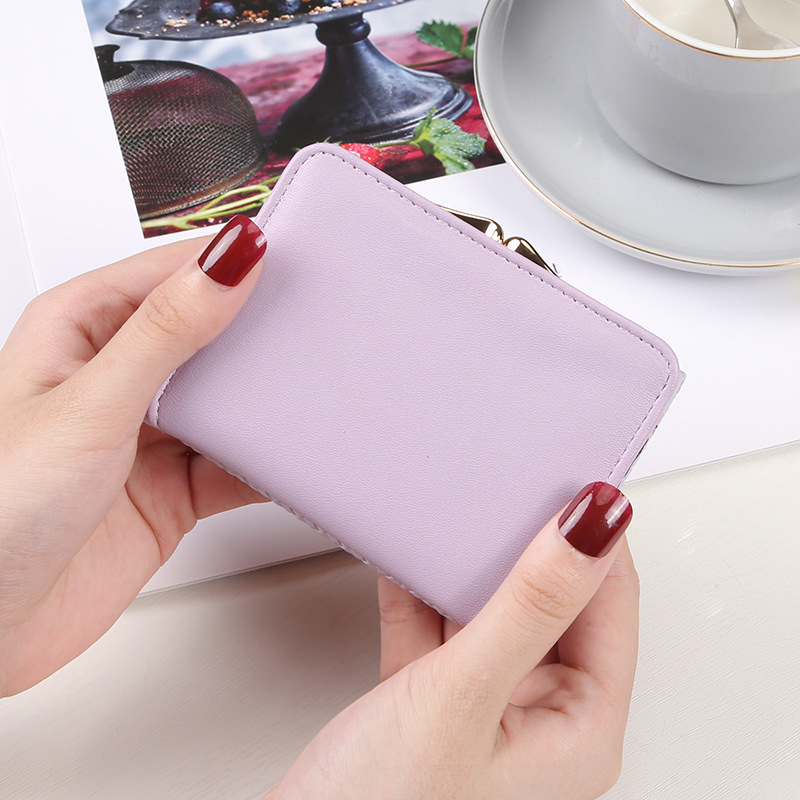 Γυναικείο μικρό πορτοφόλι-καρτοθήκη, διπλού υλικού, σχέδιο φιόγκος - εξωτερικό PVC, επένδυση συνθετικής δέρματος, αντιβακτηριακό, προστασία κατά κλοπής, αστικό στυλ