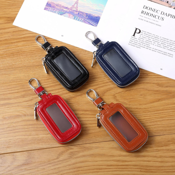 Калъф за автомобилни ключове с цип — PU материал, бизнес стил, персонализиране