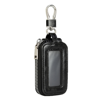 Θήκη κλειδιού αυτοκινήτου με φερμουάρ — PU υλικό, επιχειρηματικό στυλ, εξατομίκευση διαθέσιμη