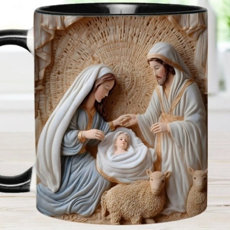 Holy Family Κεραμική Κούπα, Δημιουργικό Στυλ, Εξατομικευμένος Σχεδιασμός, Παγκόσμια Χρήση