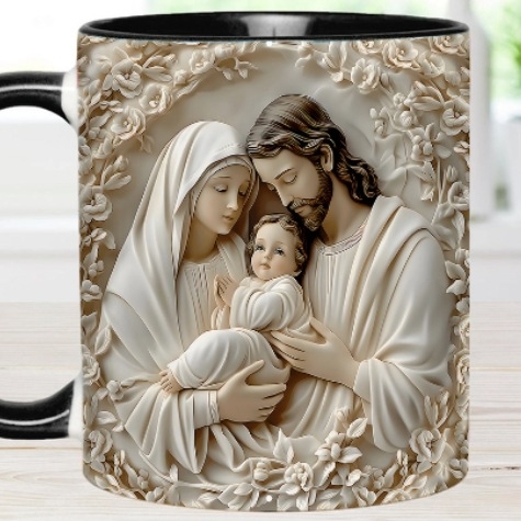 Holy Family Κεραμική Κούπα, Δημιουργικό Στυλ, Εξατομικευμένος Σχεδιασμός, Παγκόσμια Χρήση